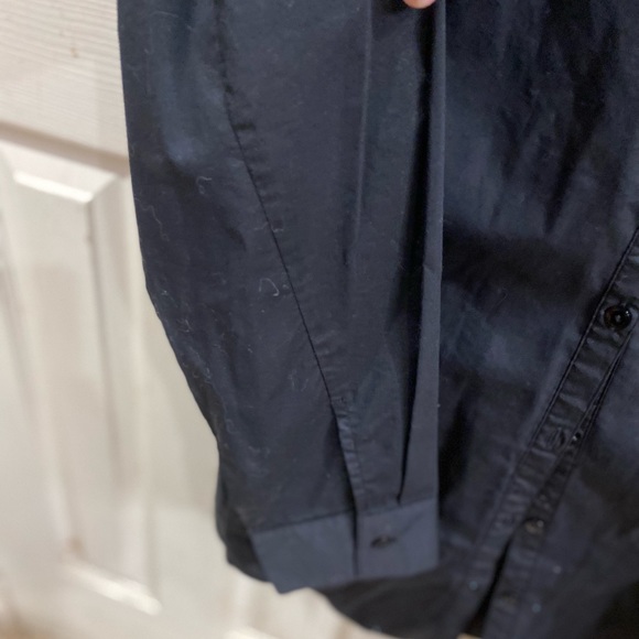 D & Co. Black long Sleeve collars shirt - Picture 2 of 3